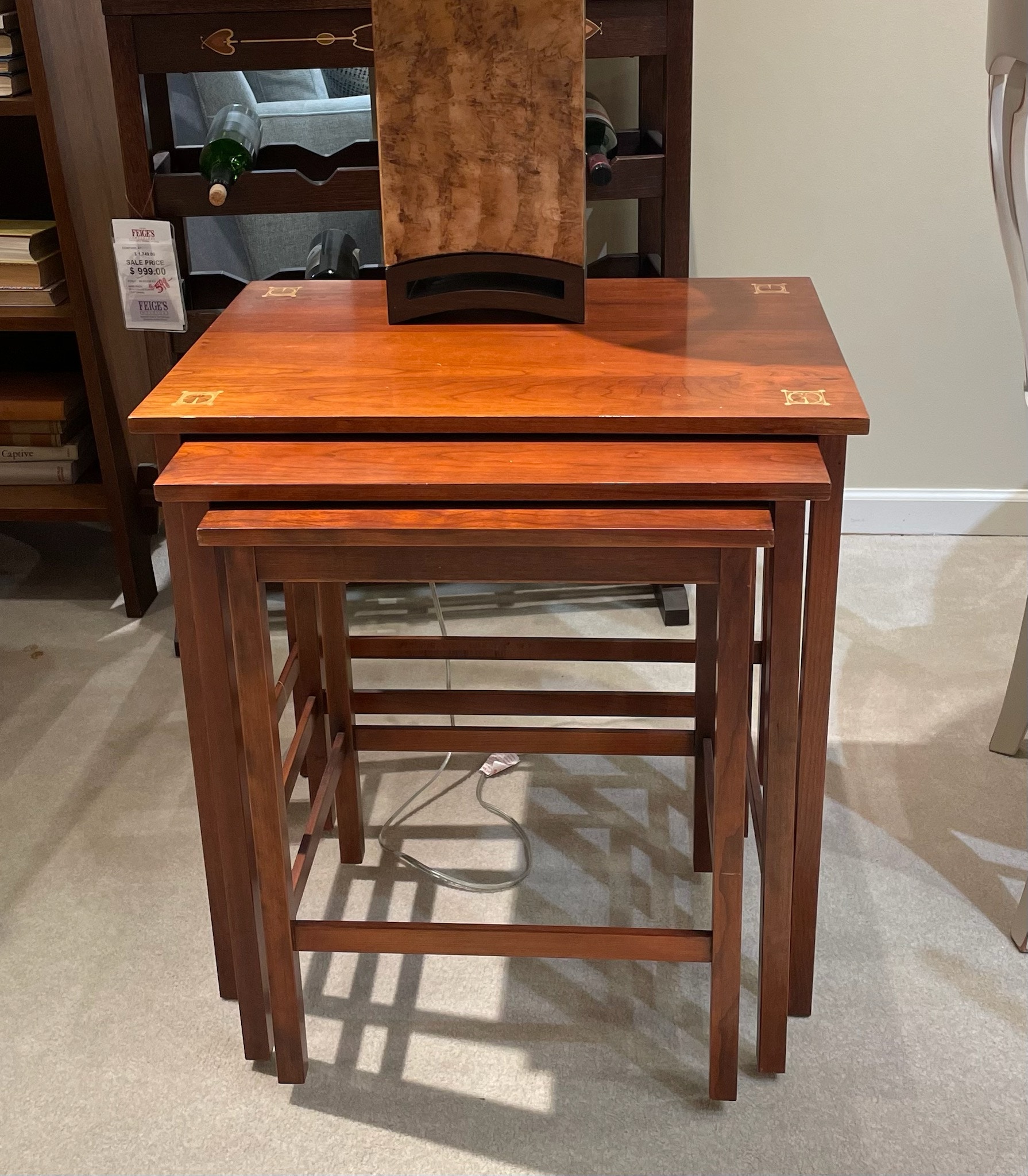 Stickley Nest of Tables 910537011 Feige's Interiors Saginaw, Bay